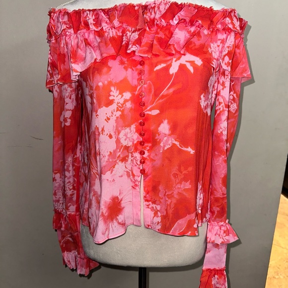 Pinko Tops - NWT Pinko Chiffon Ruffled Top-6239